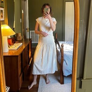 Anthropologie Drop Waist Skirt